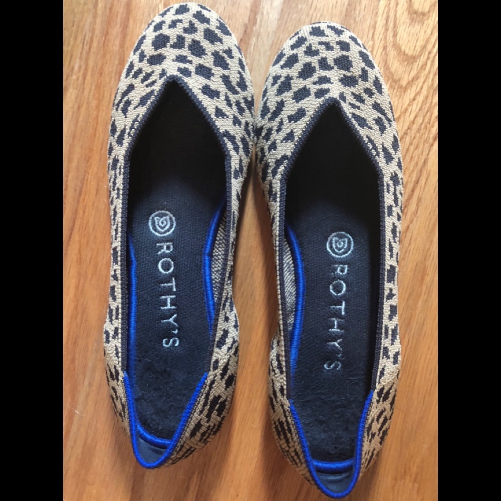 Rothy’s “spotted” leopard print flats